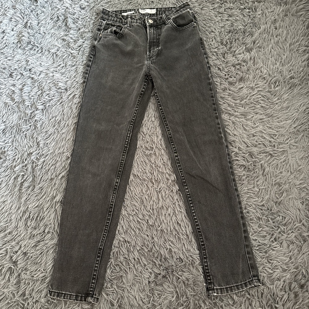 washed black jeans